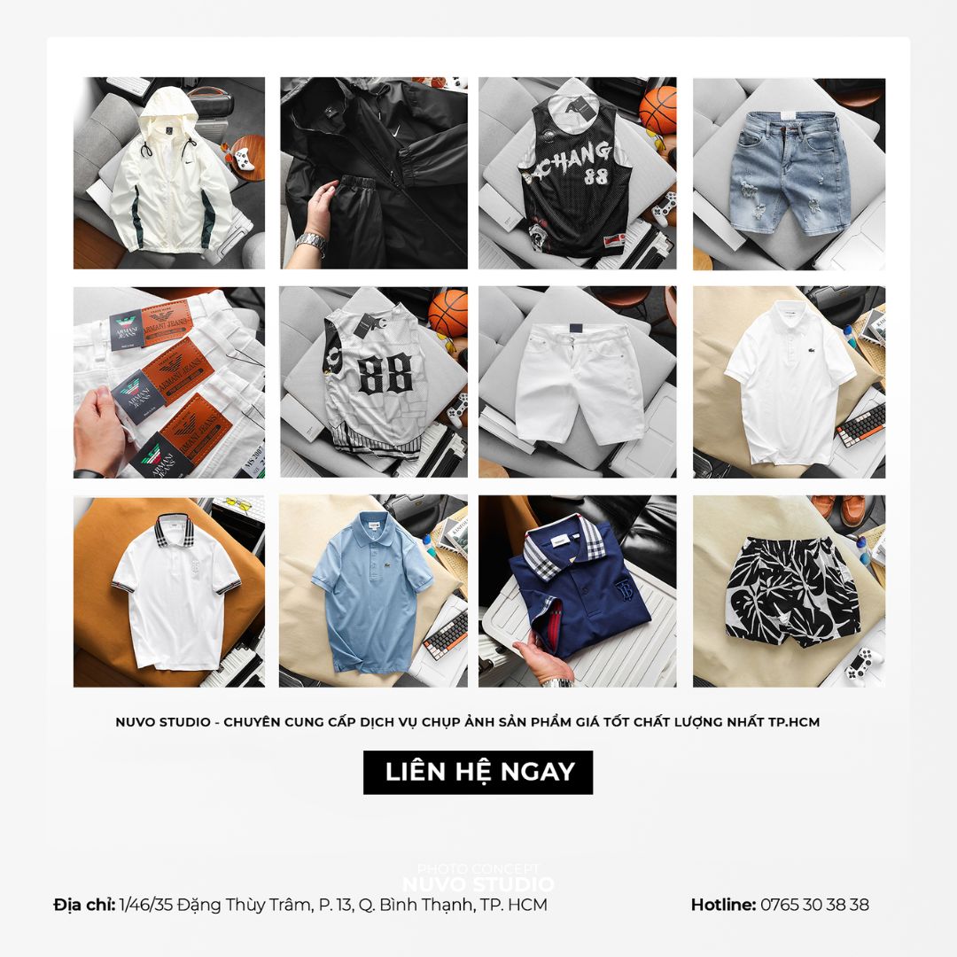 Concept chụp ảnh sản phẩm quần áo